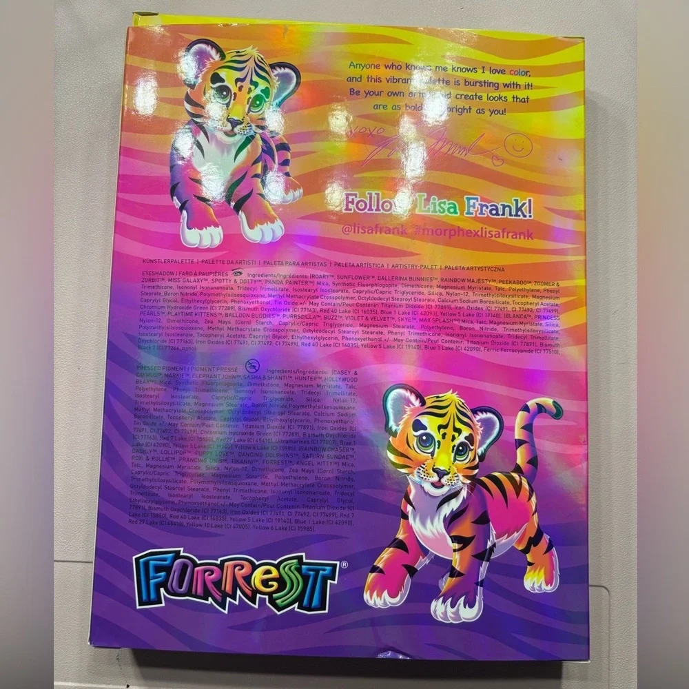 Loungefly|Morphe Lisa Frank Mini Backpack & Makeup Pallette - Picture 7 of 9